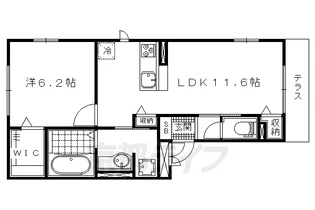 カノープス醍醐【102号室】の間取り