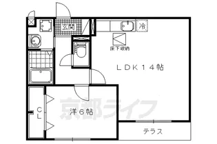ロ・ピュール【1階】の間取り
