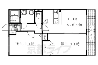 ファミール・コート辻脇【2階】の間取り