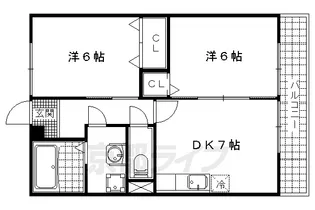 メゾンエスポワールⅡ【2階】の間取り