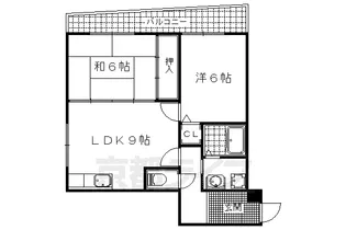 カーム瀬田【405号室】の間取り