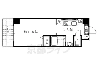 ジュネス太郎坊【502号室】の間取り