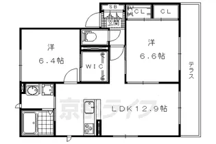 エミネンスコート東野 B棟【102号室】の間取り