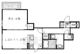 シャーメゾン音羽草田町【202号室】の間取り