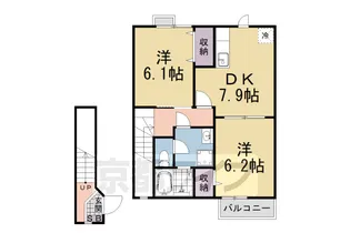 アウローラA【202号室】の間取り