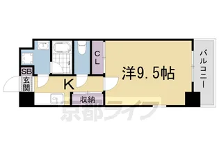 エンゼルプラザ瀬田駅前【10階】の間取り