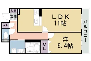 パインフィールド東野【7階】の間取り