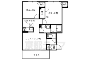 シャーメゾン・ソラーナ【101号室】の間取り