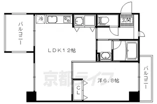 LATTICE HIGASHINO【7階】の間取り
