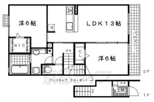 EXIV小野【202号室】の間取り