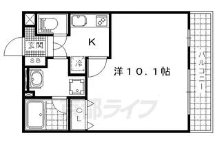 パトリ・サワ【201号室】の間取り