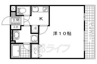 パトリ・サワ【2階】の間取り