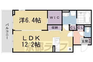 ラ・ソルティー【204号室】の間取り