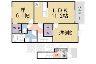 グラード【203号室】の間取り