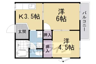 ハイツアオイ【1階】の間取り