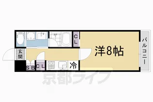 京都府京都市上京区菱屋町【マンション】の間取り