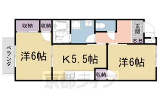 サープラス池田Ⅰ【2階】の間取り