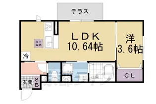 カトル・セゾン【1階】の間取り