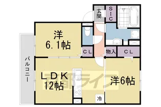 レジェーロ【3階】の間取り
