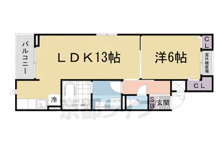 SMILE CASA【2階】の間取り