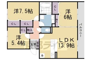 Corne・Bonheur【3階】の間取り