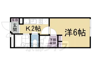 1Kの間取り画像