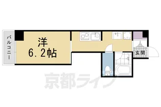 プレザント京都・桃山【204号室】の間取り