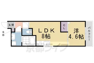 サクシード両替町【103号室】の間取り