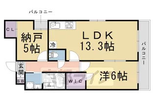 サクシード伏見車町2nd【401号室】の間取り