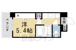 S−RESIDENCE京都竹田dormitory【1階】の間取り