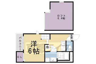 ハーモニーテラス淀木津町Ⅱ【1階】の間取り