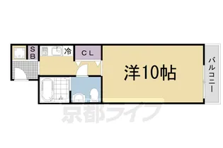 レガーロ墨染【3階】の間取り