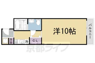 レガーロ墨染【3階】の間取り