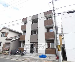 ハーモニーテラス深草下川原町Ⅱ【102号室】の外観