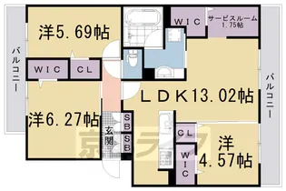 オリーブ嵯峨【2階】の間取り
