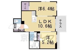 Nest【101号室】の間取り