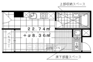 是空HORIKAWA【701号室】の間取り
