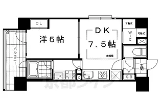 ルーシア烏丸御池【202号室】の間取り