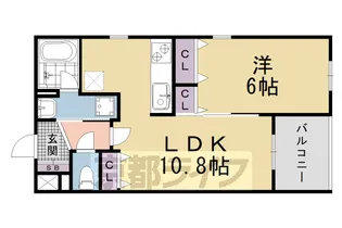 エレガンスα【503号室】の間取り