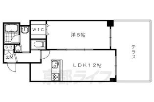 セラヴィ太秦天神川【101号室】の間取り