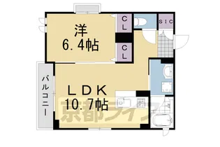 シュエットE【201号室】の間取り