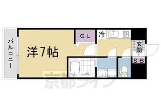 Daiwa Grace Maison 京都西七条【103号室】の間取り