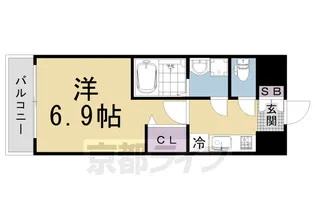 1Kの間取り画像