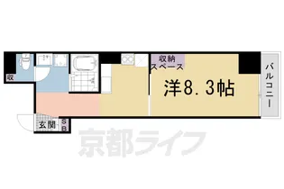 フランコート太秦【401号室】の間取り