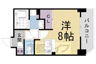 THE GARNET SUITE RESIDENCE 西七条【5階】の間取り