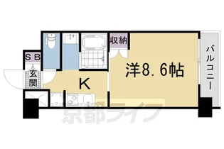 LUXENE UMEKOJI−KYOTONISHI(ラグゼナ梅小路京都西)【6階】の間取り