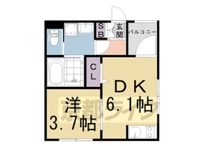 La Luce十条【102号室】の間取り