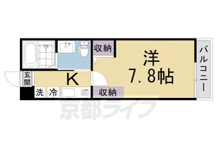 サンクトスコート京都駅北【1階】の間取り
