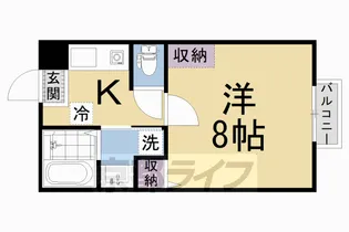 サンクトスコート京都駅北【1階】の間取り