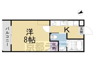 パレ五条清水【2階】の間取り